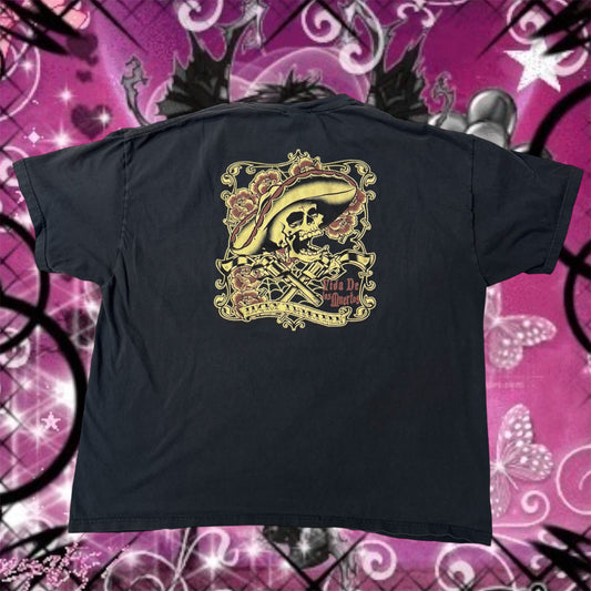 Black ‘Lucky 13’ Skull Graphic Shirt