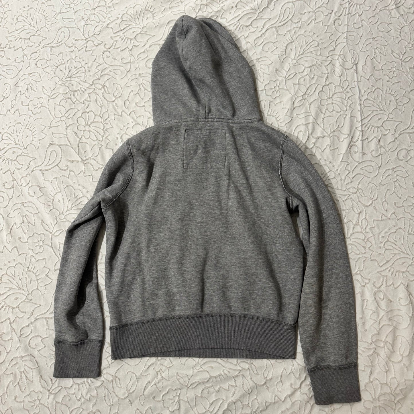 Grey ‘Hollister’ Red Embroidered Hoodie
