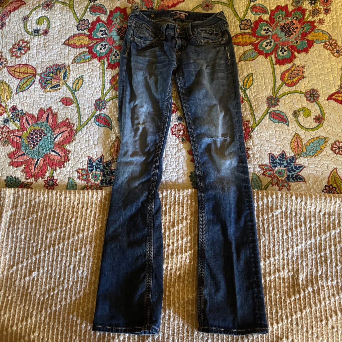 denim blue berock y2k mid rise bootcut jeans (2)