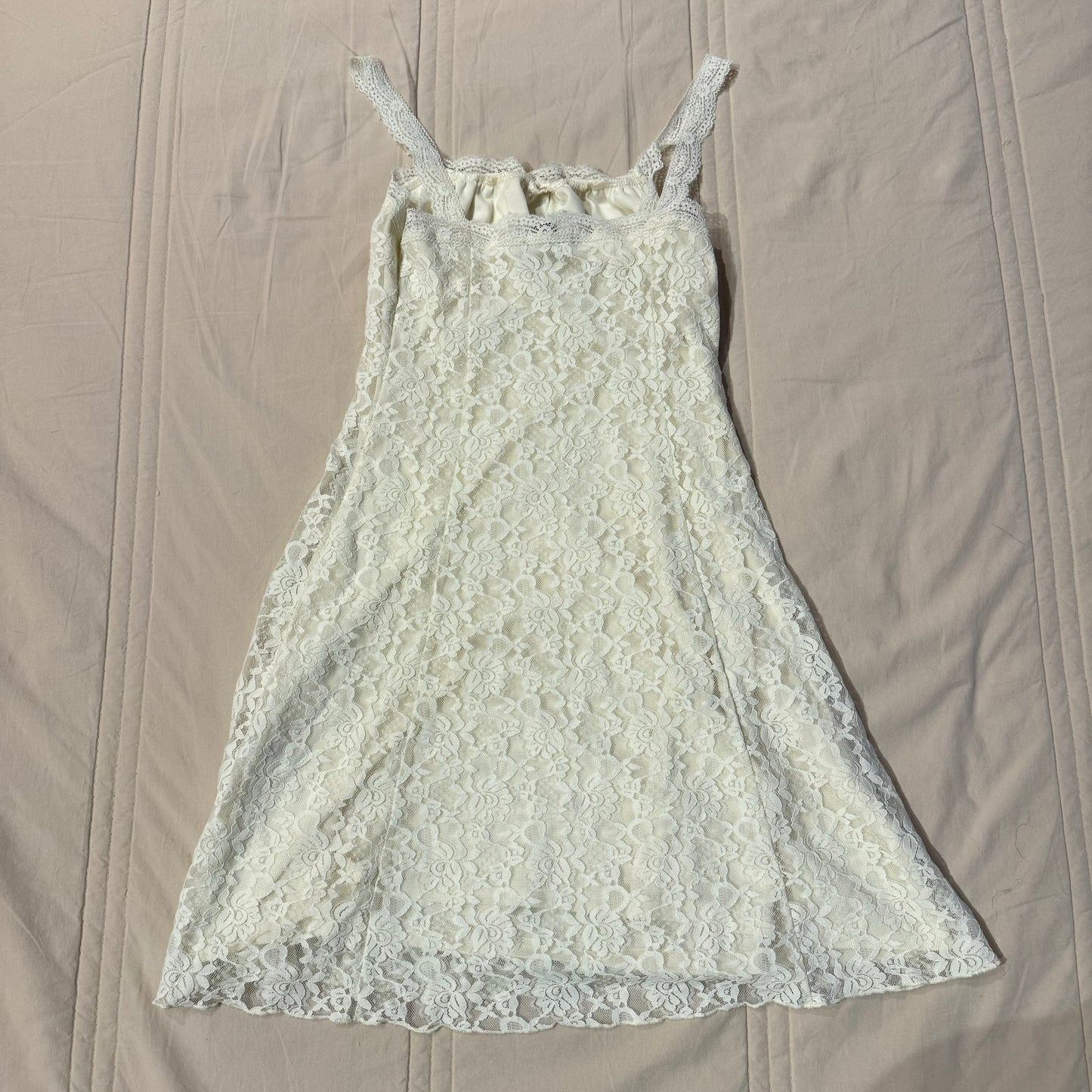 White ‘Forever 21’ Lace Fairy Whimsical Long Dress