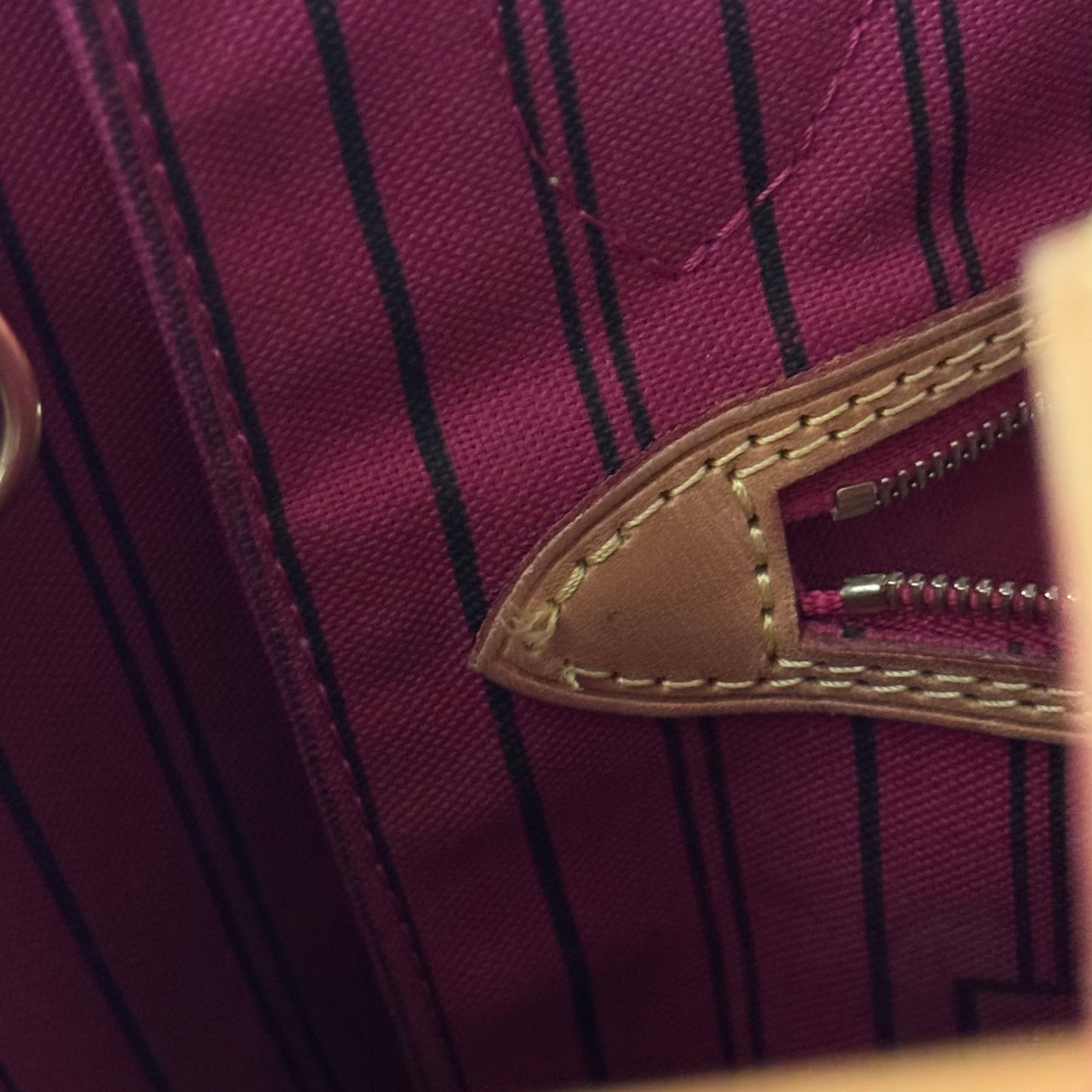louis vuitton neverfull pm pivoine w/ pochette authentic