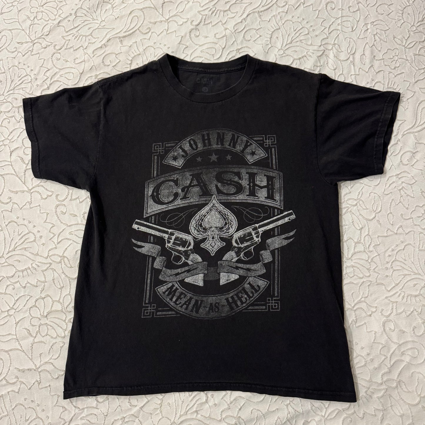 Black ‘Johnny Cash’ Graphic Tee Shirt
