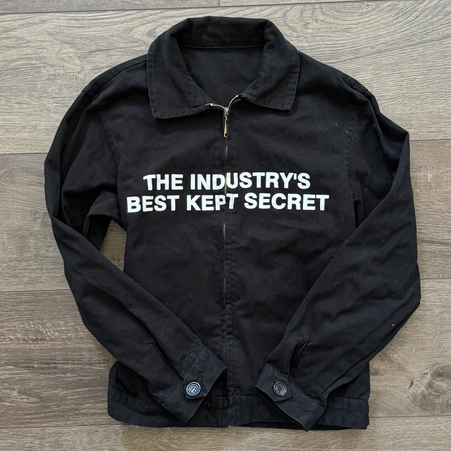 black ‘the industry best kept secret’ long sleeve jacket
