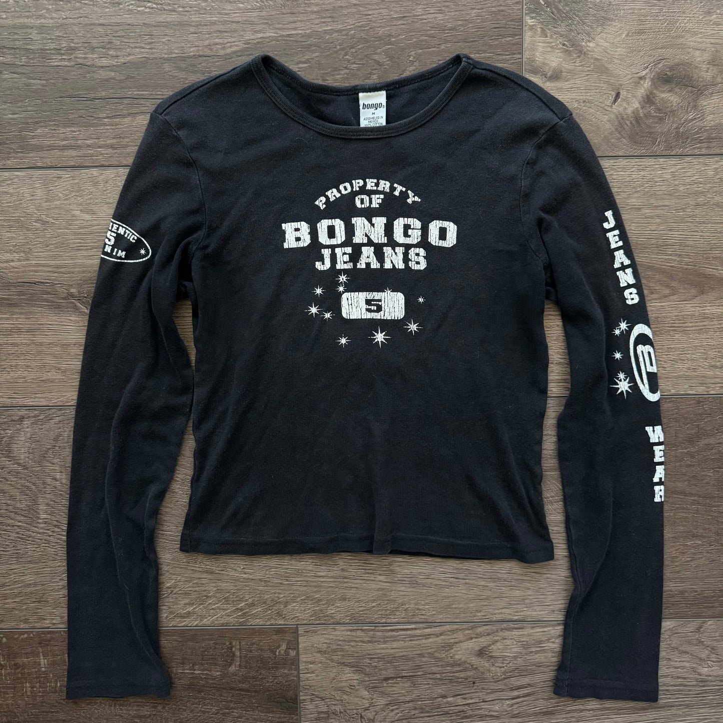 black bongo y2k grungy long sleeve shirt
