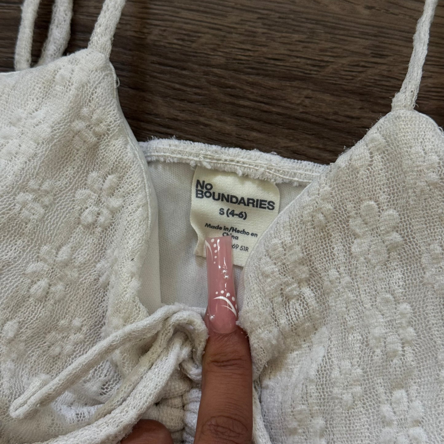 white floral lace babydoll cami no boundaries