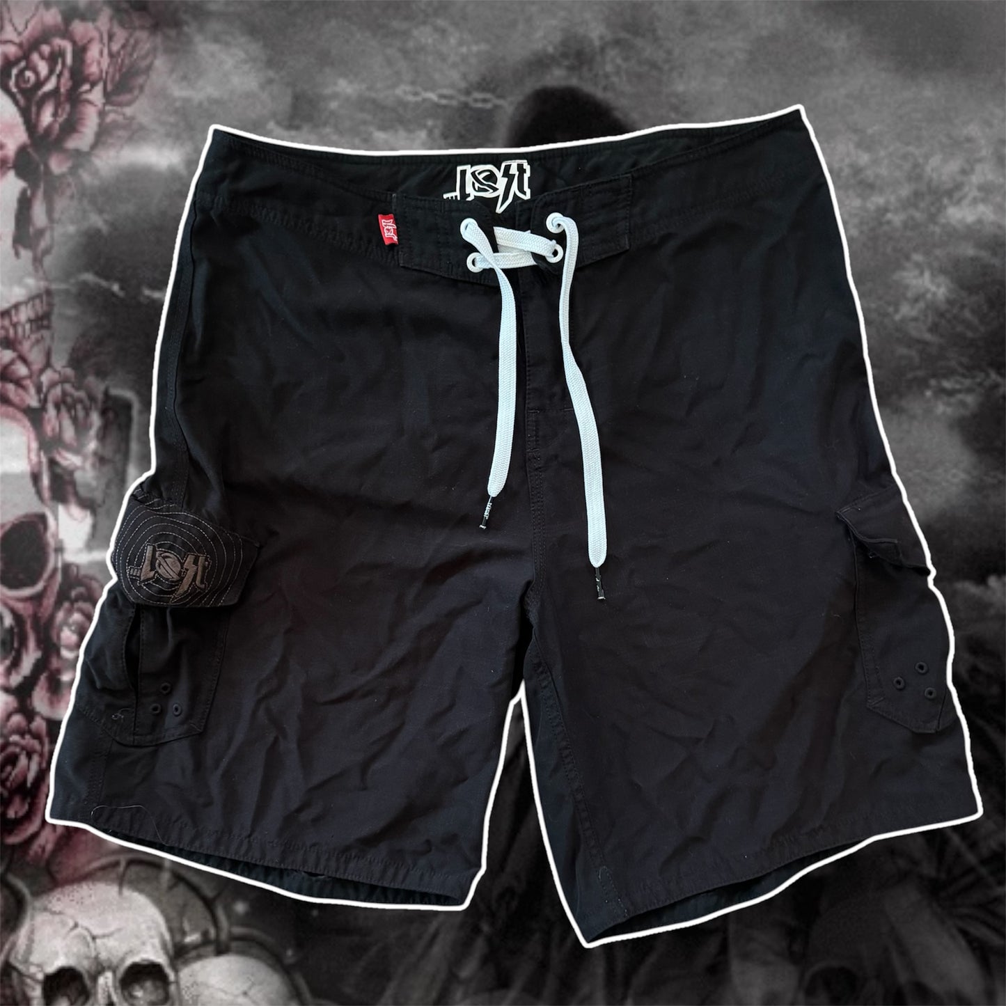black …lost cybery2k swim board shorts (36)