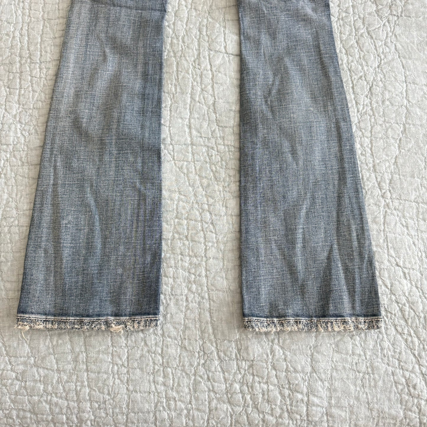 Denim Light Wash ‘Miss Me’ Deadstock Y2K Lowrise Bootcut Jeans