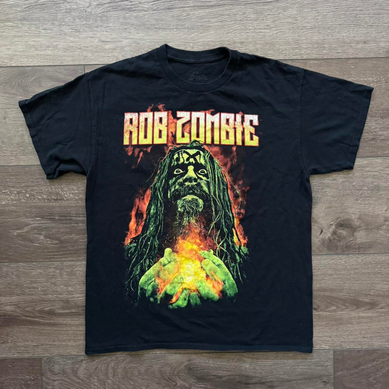 black rob zombie graphic men’s shirt