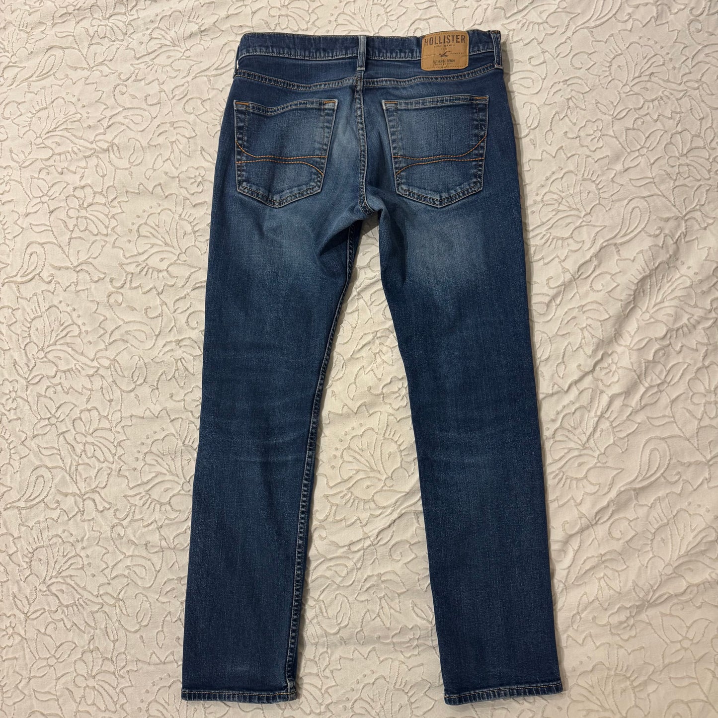 Denim Blue ‘Hollister’ Vintage High Rise Skinny Mens Jeans