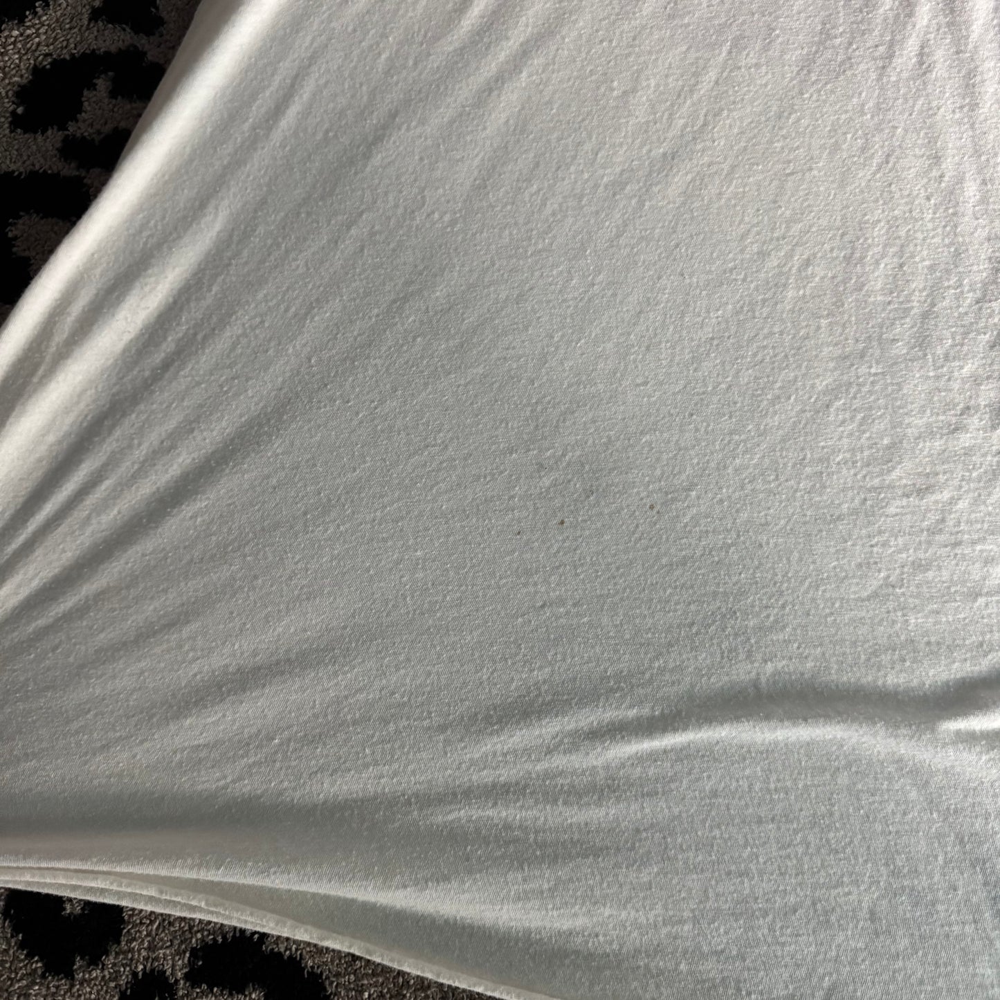 white 3/4 quarter sleeve lucky brand vintage 90’s lotus flower top (L)