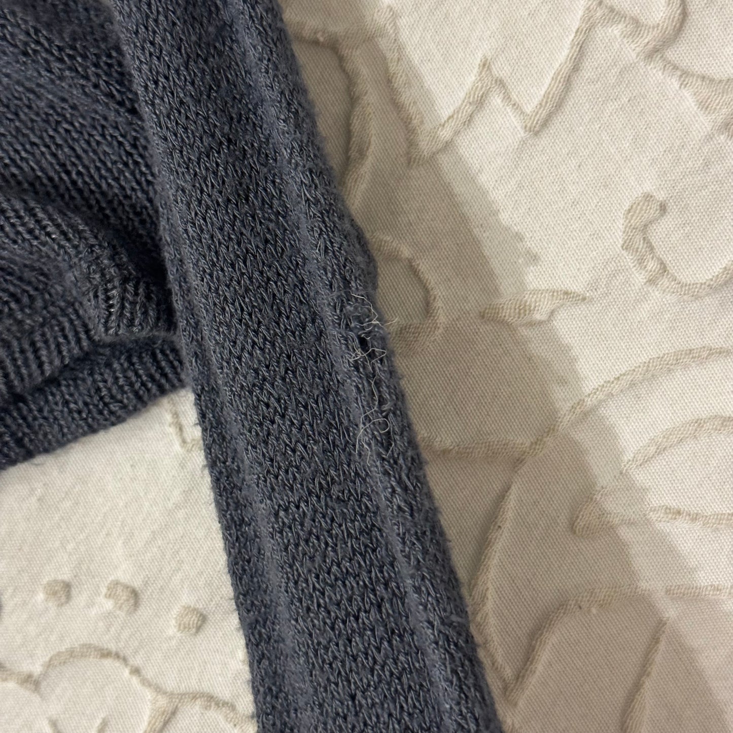 Grey ‘John Galt’ Knitted Mesh Stretchy Long Sleeve