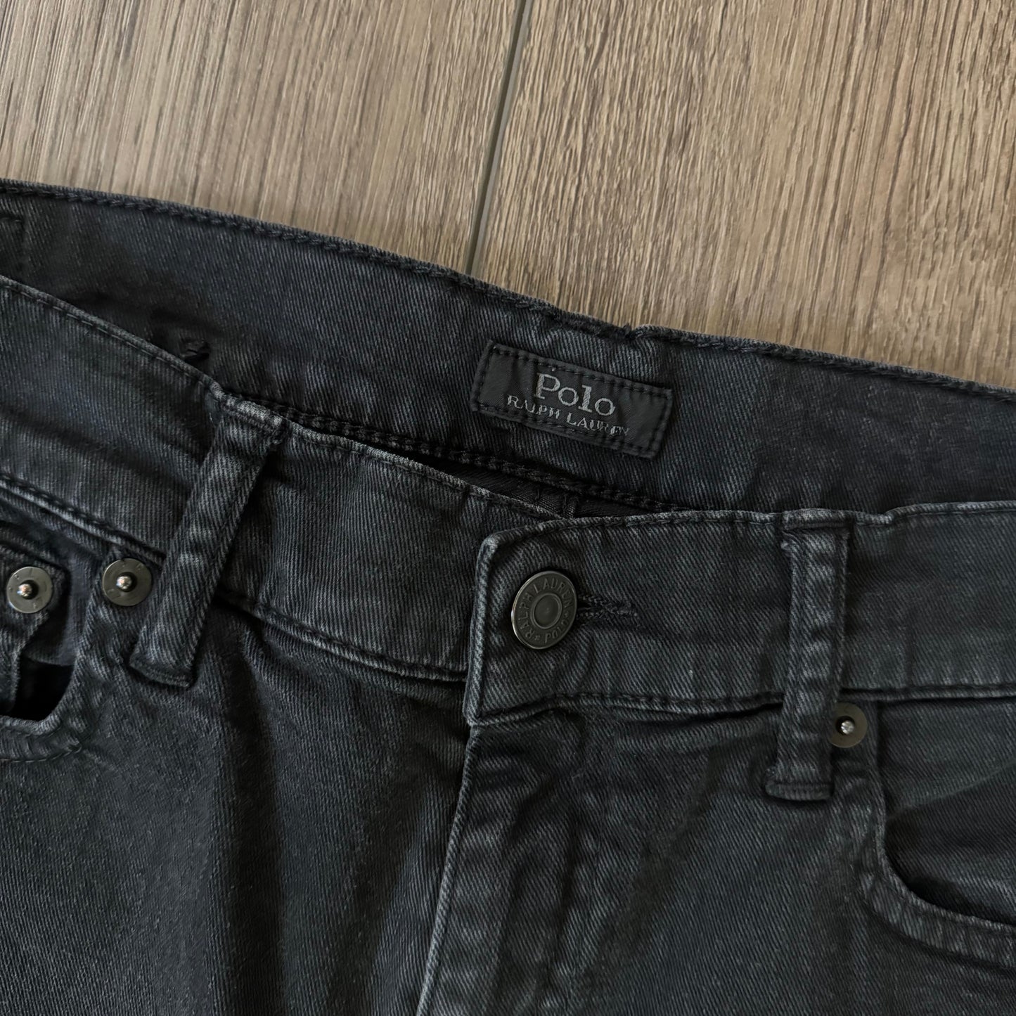 insane y2k black polo ralph lauren corset style highrise grungy skinny jeans