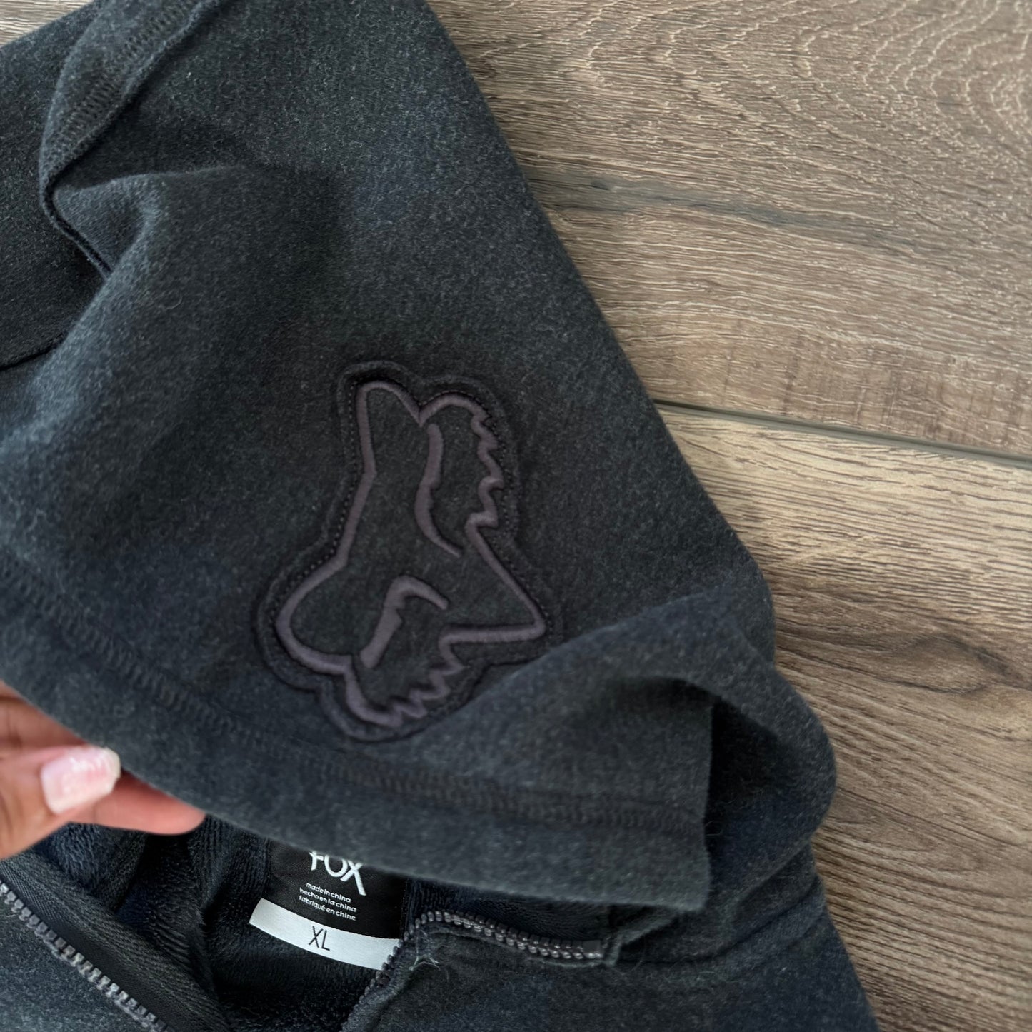 black fox racing motocross fleece line hoodie (XL)
