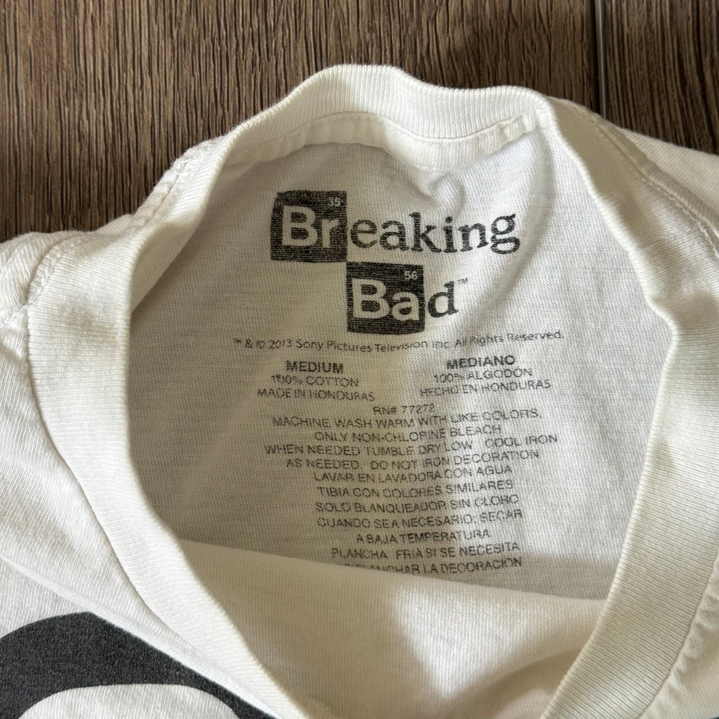 white breaking bad walt white heisenberg & jesse pinkman mini toon hazmats graphic shirt