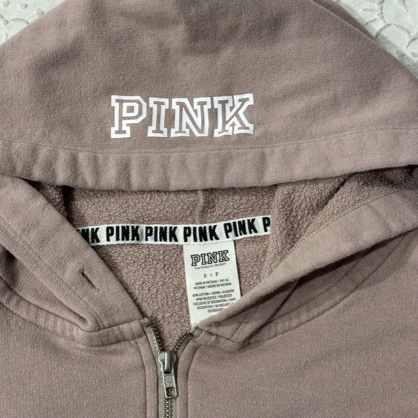 Dark Biege ‘PINK by Victoria’s Secret’ Classic 2016 Hoodie Jacket