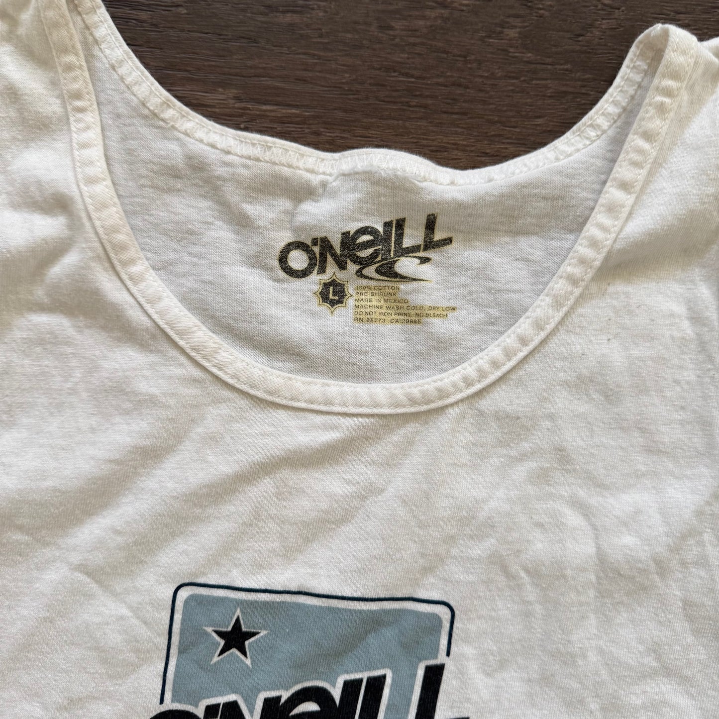 white o’neil vintage y2k men’s tank top
