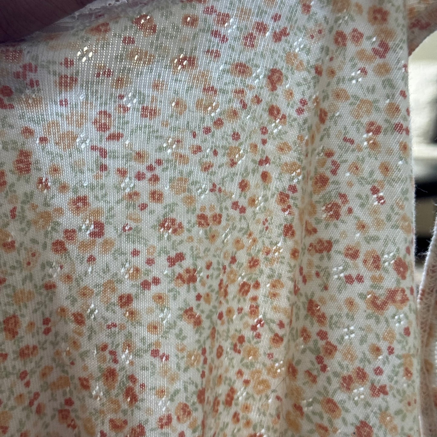 floral lace trim spring oblique cropped cami top