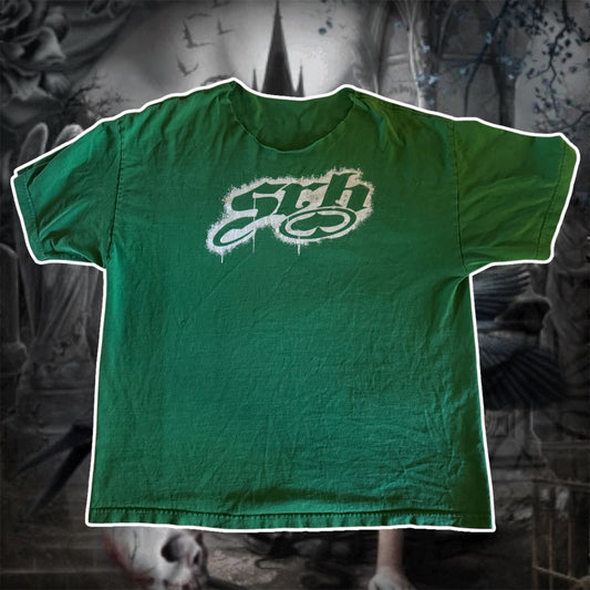 green off the shoulder sch graphic shirt (2XL)