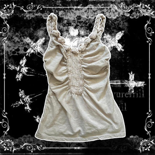 Light Creme ‘Bordeaux’ Boho Floral Cami Top